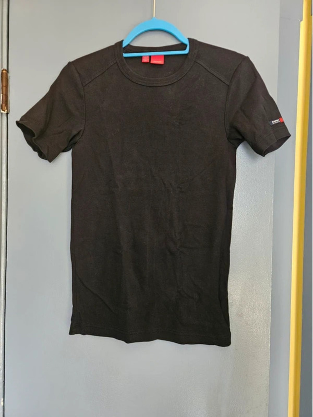 Esprit Sport Black Short Sleeve Crew Neck T-Shirt Men's Small Cotton Casual Tee